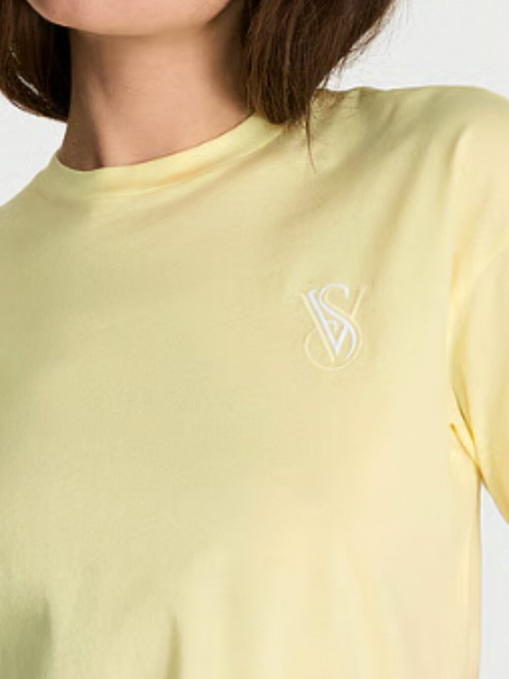 Victoria's Secret 100% Cotton Sleep Tee - Lemonade Yellow - NWT